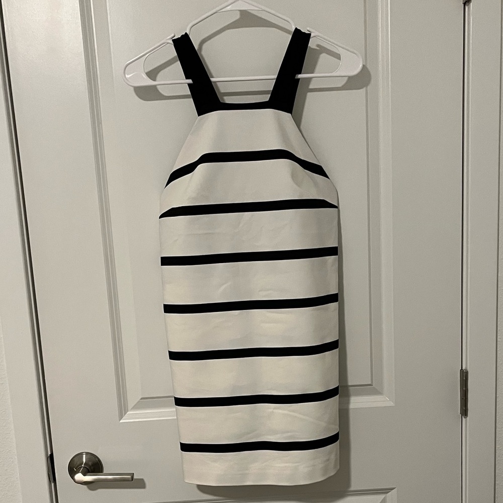 Zara Black and White Striped Romper